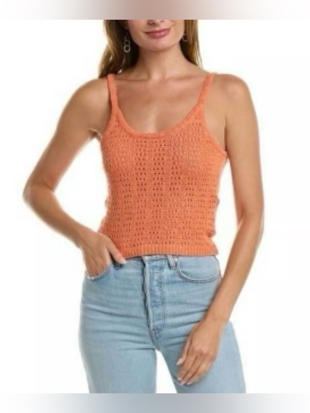 NWOT Madewell 100% cotton open knit tank. Size XXS